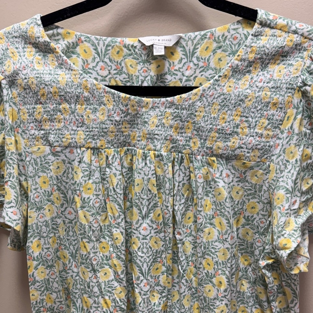 Lucky Brand Women's Floral Blouse - Size XL